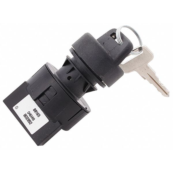 Key Switch Off-On-On 20A 12VDC Quick Connect Terminals