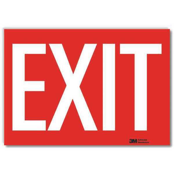 Exit Sign, 7in x 10in, Reflective Sheeting