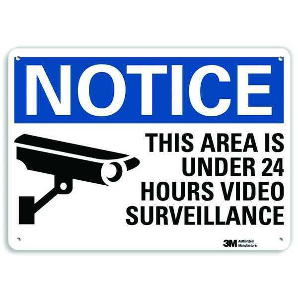 Notice Sign, 10 in H, 14 in W, Plastic, Horizontal Rectangle, English, U1-1002-NP_14X10