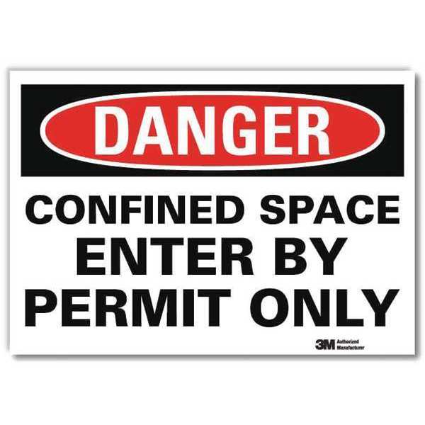 Danger Sign, 10x7 In., English, U1-1004-RD_10X7