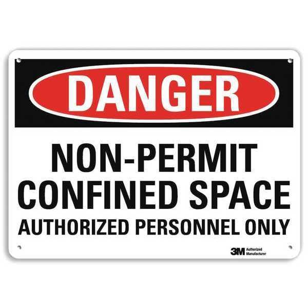 Danger Sign, 14x10 In., English, U1-1007-RA_14X10