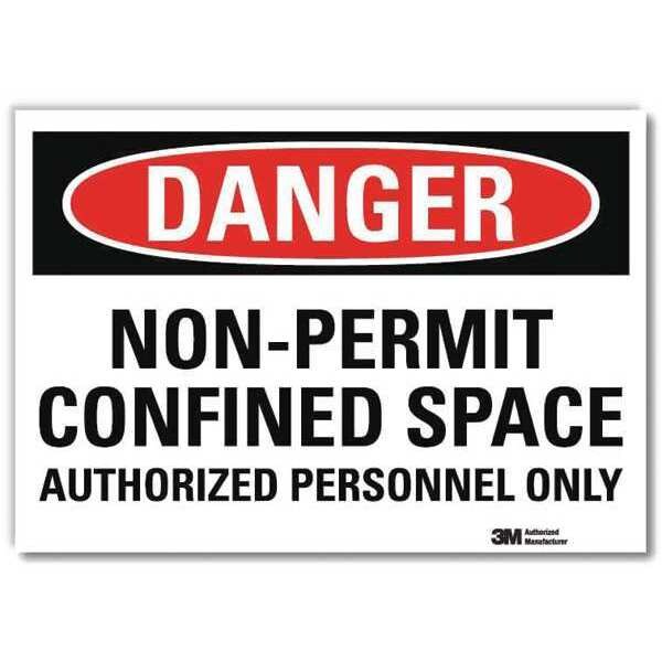 Danger Sign, 10x7 In., English, U1-1007-RD_10X7
