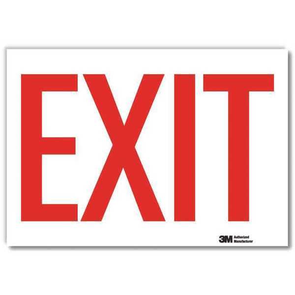 Exit Sign, 7in x 10in, Reflective Sheeting