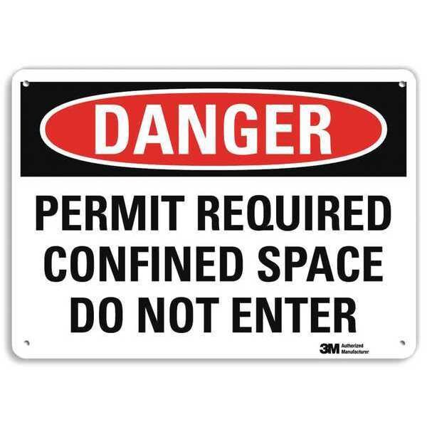 Plastic Danger Sign, 4 Holes, 14
