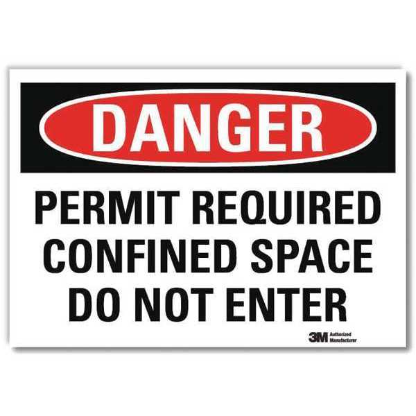 Danger Sign, 10x7 In., English, U1-1009-RD_10X7