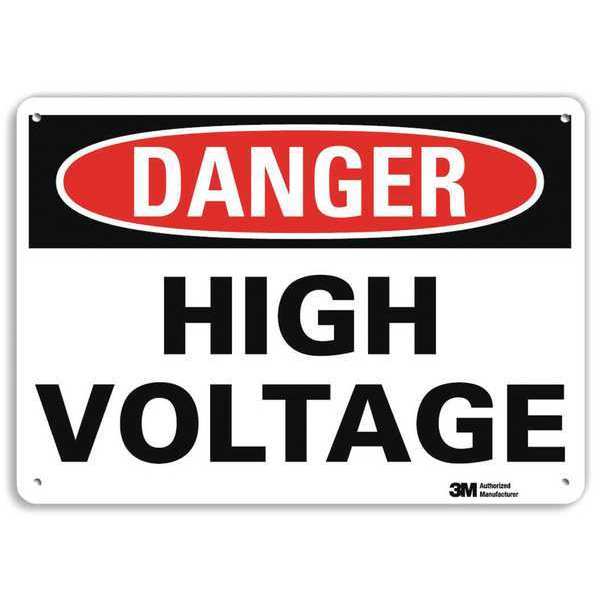 Plastic Danger Sign, 4 Holes, 10