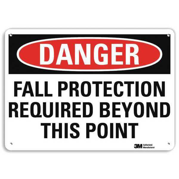 Danger Sign, 14x10 In., English