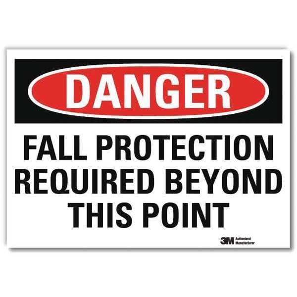 Danger Sign, 7 x 10 In., English