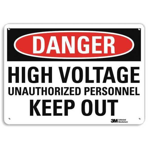 Danger Sign, 14x10 In., English, U1-1022-RA_14X10