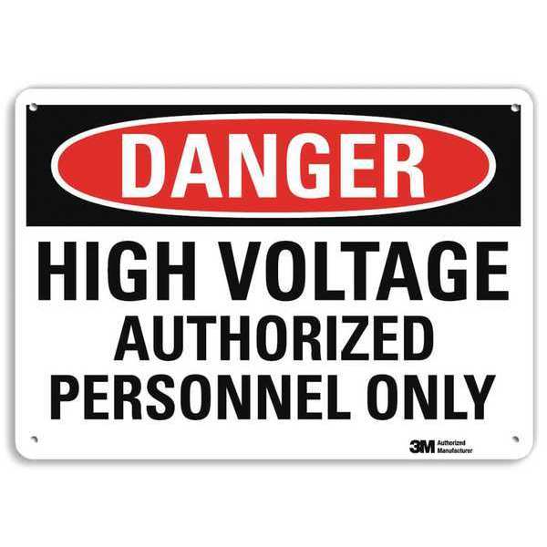 Danger Sign, 10x7 In., English, U1-1027-RA_10X7