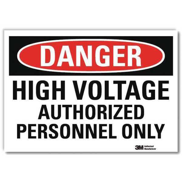 Danger Sign, 14x10 In., English, U1-1027-RD_14X10