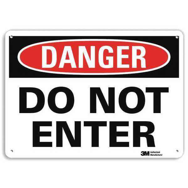 Plastic Danger Sign, 4 Holes, 10