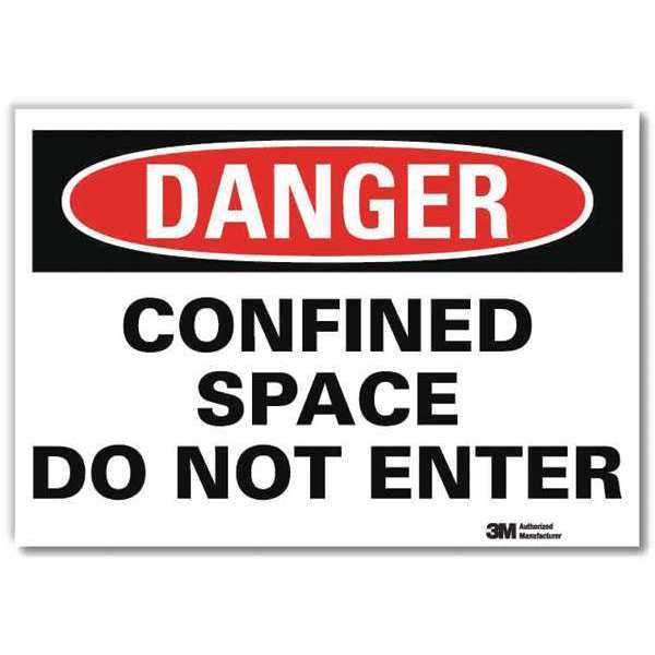 Danger Sign, 10x7 In., English, U1-1033-RD_10X7