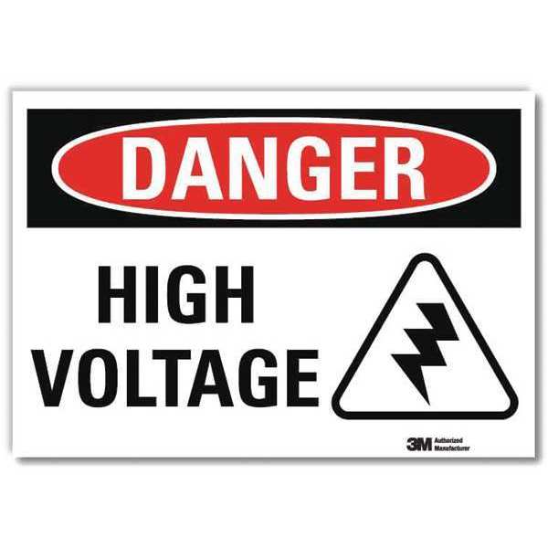 Danger Sign, 10 In. W x 7 In. H, English