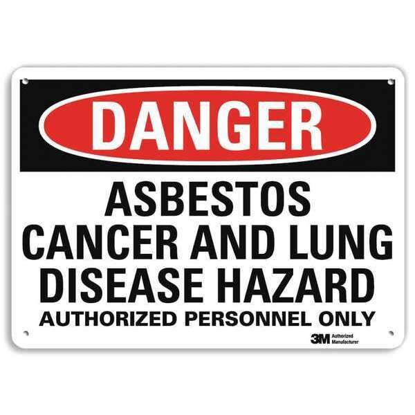 Danger Sign, 10 in H, 14 in W, Horizontal Rectangle, English, U1-1044-NA_14x10