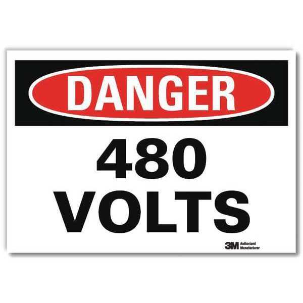 Danger Sign, 10x7 In., English, U1-1076-RD_10X7