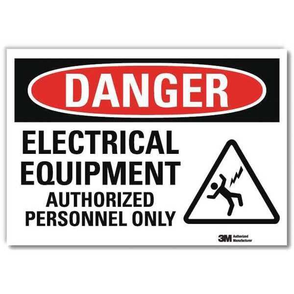 Danger Sign, 10in W x 7in H, English