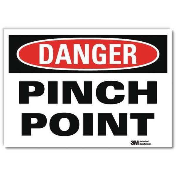 Danger Sign, 7 in Height, 10 in Width, Reflective Sheeting, Vertical Rectangle, English
