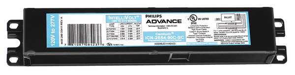 117 to 120 Watts, 1 or 2 Lamps, Electronic Ballast