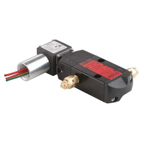 120V AC Anodized Aluminum Pilot Solenoid Valve, Universal, 1/4 in Pipe Size