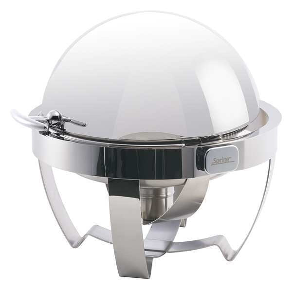 Round Roll-Top Chafer, 13-3/4 x18-3/8 In