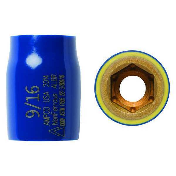 3/8 in Drive Nonsparking Socket 7/16 in, 6 pt, SAE