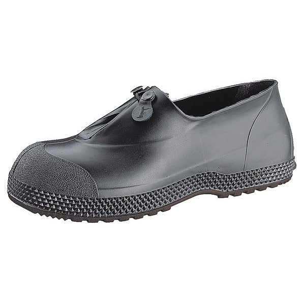Overboots, PVC, Blk/Ylw, 4in, S, Sz 6-8, PR