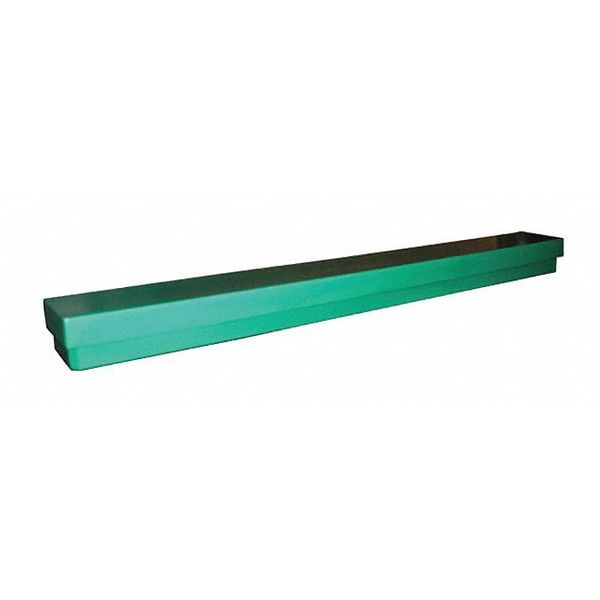 Straight Wall Container, Gray, Plastic, 5 1/4 in W, 3 3/4 in H
