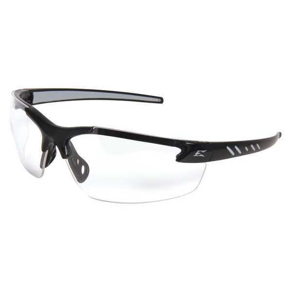 Safety Glasses, Wraparound Clear Polycarbonate Lens, Scratch-Resistant