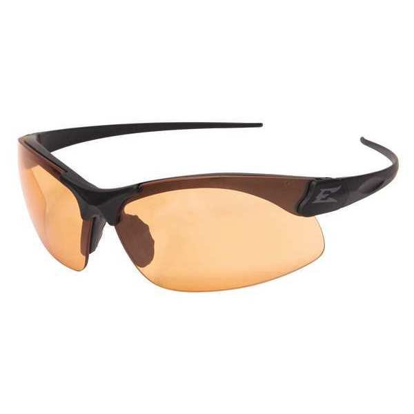 Safety Glasses, Wraparound Tiger's Eye Polycarbonate Lens, Anti-Fog, Scratch-Resistant