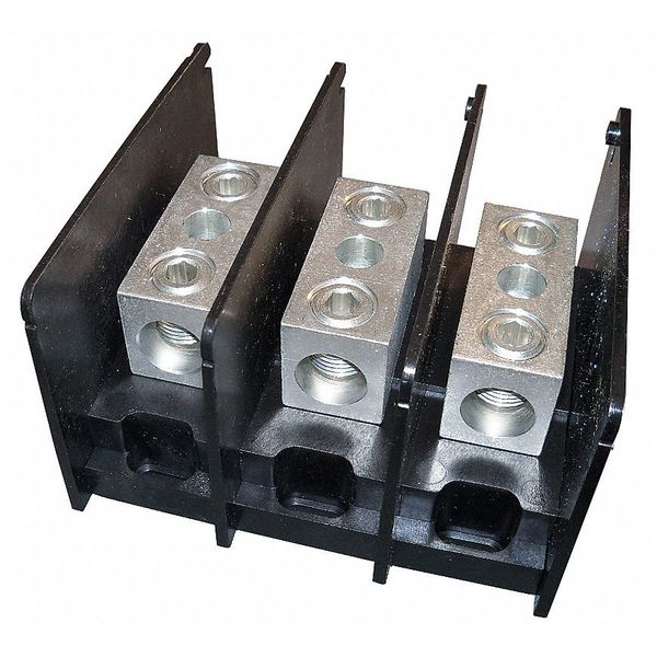 Pwr Dist Block, 310A, 3P, 1P Secondary, 600V