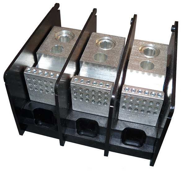 Pwr Dist Block, 380A, 3P, 4AWG-500 MCM, 600V