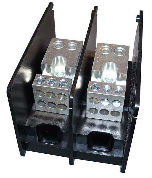 Pwr Dist Block, 350A, 2P, 2/0-14 AWG, 600VAC