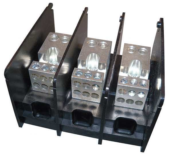 Pwr Dist Block, 350A, 6P Secndry, 600VAC/DC