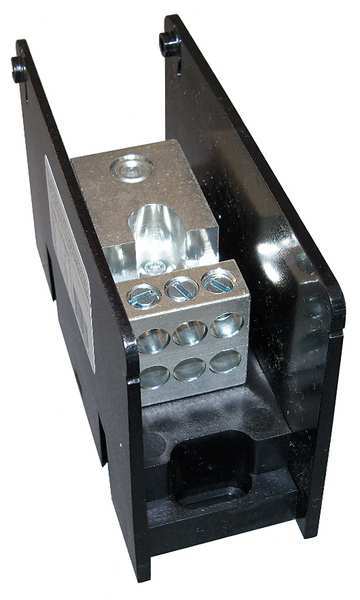 Pwr Dist Block, 175A, 1P, 6P Secondary, 600V