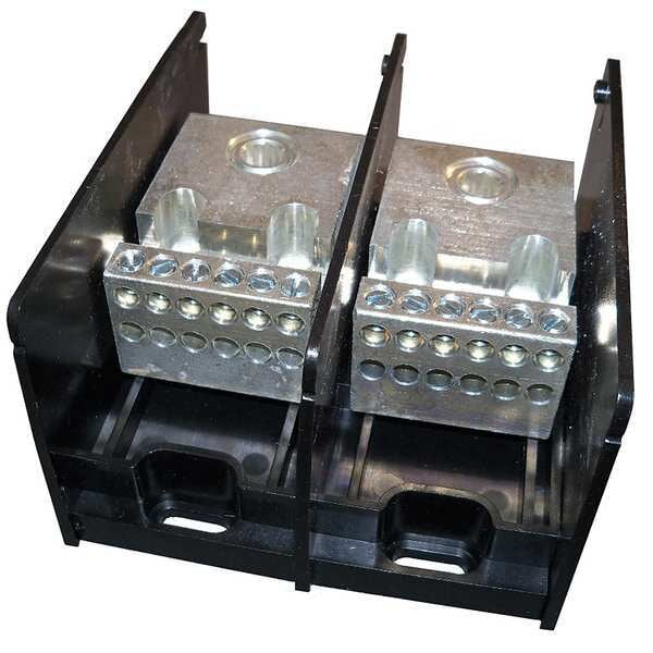 Pwr Dist Block, 350A, 2P, 4AWG-500 MCM, 600V