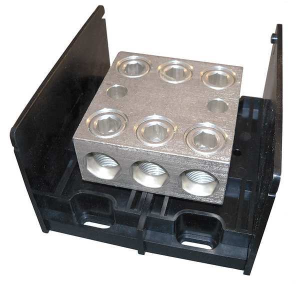 Pwr Dist Block, 760A, 1P, 4P Secondary, 600V