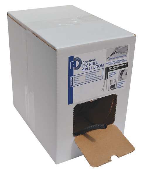 Corrugated Tubing, Nylon, 1/2 in., 100 ft