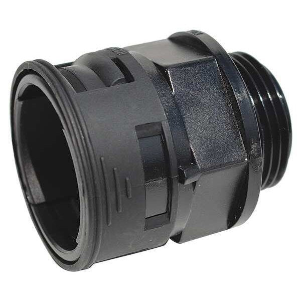 Connector, 0.393 in., Black, Nylon