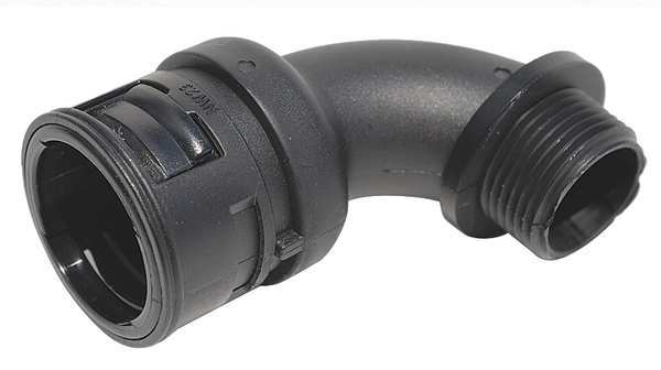 Elbow 90 deg., 1.420 in., Black, Nylon