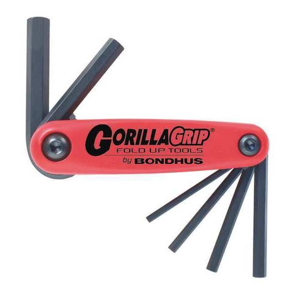 6 Piece Metric Fold-Up Hex Key Set, 12595
