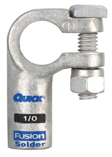 Right Elbow Terminal, 1/0 ga, Blk, Neg