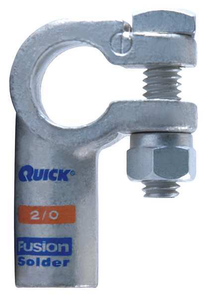 Right Elbow Terminal, 2/0 ga, Orng, Neg
