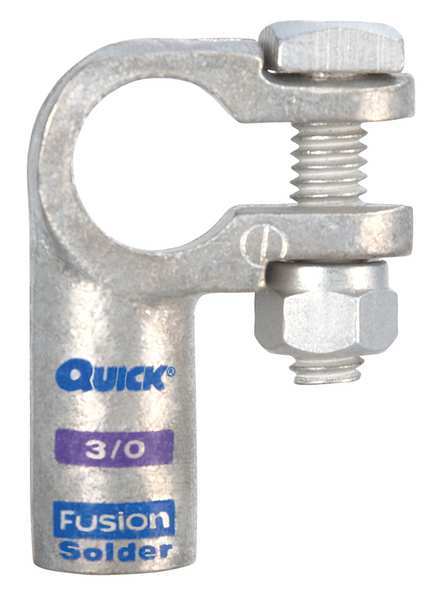 Right Elbow Terminal, 3/0 ga, Purp, Pos