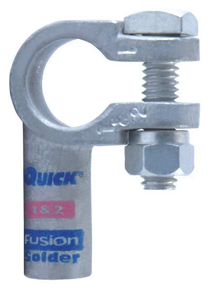 Right Elbow Terminal, 1 and 2ga, Pink, Pos