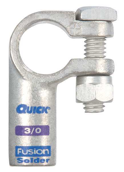Right Elbow Terminal, 3/0 ga, Purp, Pos