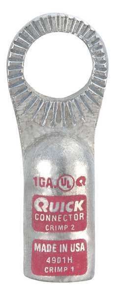 One Hole Lug Compression Connector, 1 AWG
