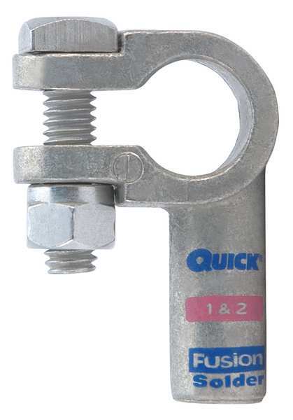 Left Elbow Terminal, 1 and 2ga, Pink, Pos