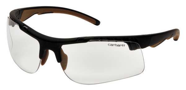 Safety Glasses, Wraparound Clear Polycarbonate Lens, Anti-Fog, Anti-Static, Scratch-Resistant
