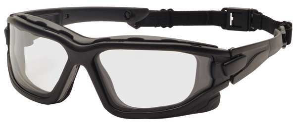Safety Glasses, Wraparound Clear Polycarbonate Lens, Anti-Fog, Anti-Static, Scratch-Resistant